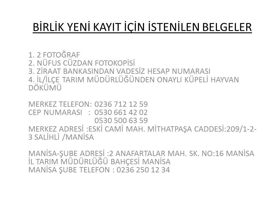 BRLK YEN KAYIT N STENEN BELGELER 